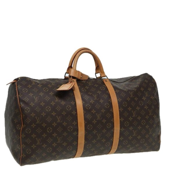 LOUIS VUITTON Monogram Keepall 60 Boston Bag M41422 LV Auth